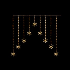 Premier 267 Flexibright Snowflake V Curtain Lights W/white 1.2m Premier 267 Flexibright Snowflake V Curtain Lights W/white 1.2m