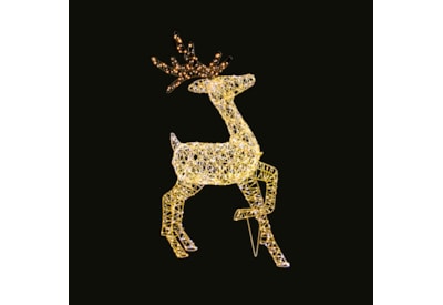 Premier White Metal Flexibrights Reindeer 1.1m Premier White Metal Flexibrights Reindeer 1.1m