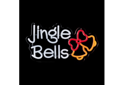 Premier Jingle Bells Hanging Lit Neon Sign 40cm