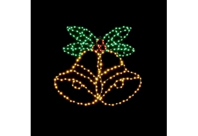 Premier Flashing Flexibright Bells & Holly 51cm Premier Flashing Flexibright Bells & Holly 51cm