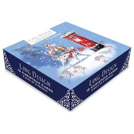 Christmas Card - Festive Friends Christmas Card - Festive Friends