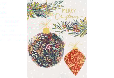 Christmas Card - Hanging Bauble Christmas Card - Hanging Bauble
