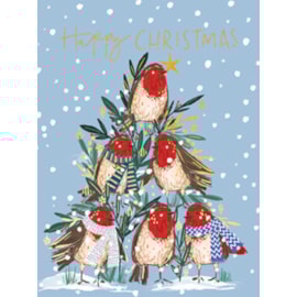Christmas Card - Robin Tree Christmas Card - Robin Tree