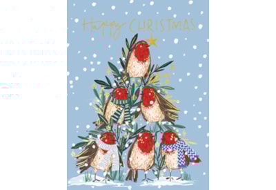 Christmas Card -  Robin Tree