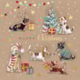 Christmas Card -  Festive Dogs