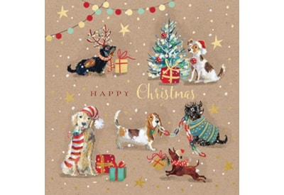 Christmas Card -  Festive Dogs
