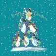 Christmas Card -  Penguin Stack