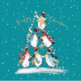 Christmas Card - Penguin Stack Christmas Card - Penguin Stack