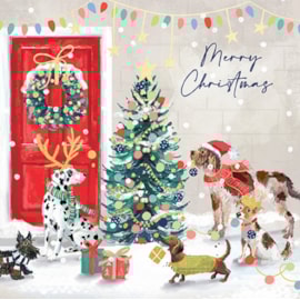 Christmas Card - Decorating The Tree Christmas Card - Decorating The Tree