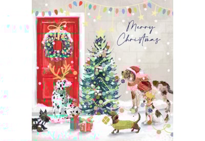 Christmas Card -  Decorating The Tree