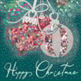 Christmas Card -  Festive Baubles