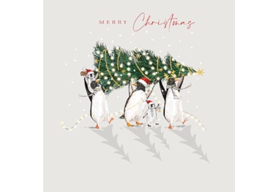Christmas Card -  Penguin Party