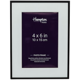 Hampton Frames Madrid Matt Black Metal Frame 4x6 (M138B46)