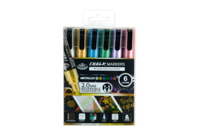 Royal Brush 6pc 2mm Metallic Chalk Marker Set Royal Brush 6pc 2mm Metallic Chalk Marker Set