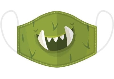 Monstars Green Monster Reusable Face Covering Small (MASK25S)
