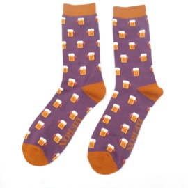 Mr Heron Beer Socks Grape