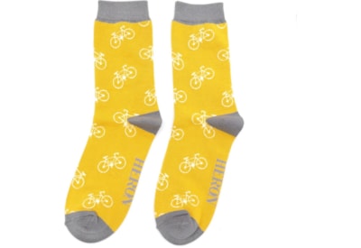 Mr Heron Bikes Socks Yellow Mr Heron Bikes Socks Yellow