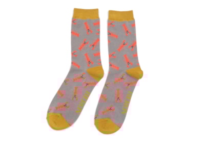 Mr Heron Lobsters Socks Grey Mr Heron Lobsters Socks Grey