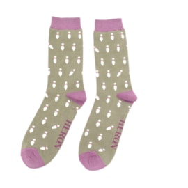 Mr Heron Skittles Socks Khaki