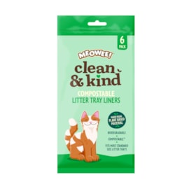 Clean & Kind Compostable Litter Tray Liners - New 6 Clean & Kind Compostable Litter Tray Liners - New 6