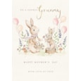 Ling Mothers Day Granny Watercolour Rabbits Picking Flowers