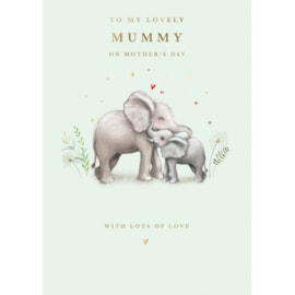Ling Mothers Day Mummy Two Cute Elephants Ling Mothers Day Mummy Two Cute Elephants