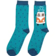 Miss Sparrow Mens Road Trip Cats Teal (MH304TEAL)