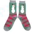 Miss Sparrow Mr Heron Snowmen Stripes Green Miss Sparrow Mr Heron Snowmen Stripes Green
