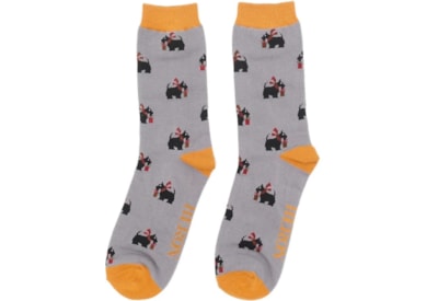 Mr Heron Xmas Scottie Dogs Grey Mr Heron Xmas Scottie Dogs Grey