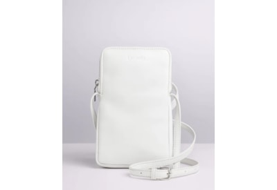 Lappella Mia Phone Crossbody Bag In Pearl Valentino Leather 148-13 Lappella Mia Phone Crossbody Bag In Pearl Valentino Leather 148-13