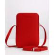 Lappella Mia Phone Crossbody Bag In Scarlet Valentino Leather 148-33