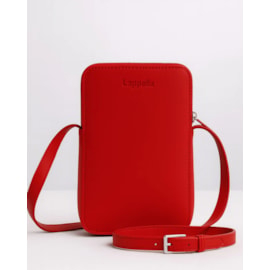 Lappella Mia Phone Crossbody Bag In Scarlet Valentino Leather 148-33