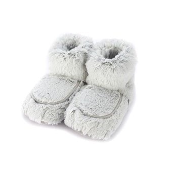 Warmies Plush Boots Grey Marshmallow
