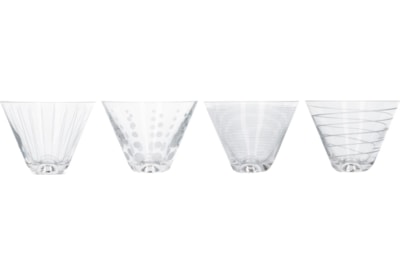 Mikasa Cheers Stemless Martini Glasses 4s Mikasa Cheers Stemless Martini Glasses 4s