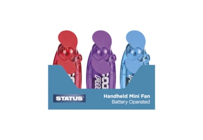 Status 2.5" Hand Held Mini Fan Assorted Colours Status 2.5" Hand Held Mini Fan Assorted Colours