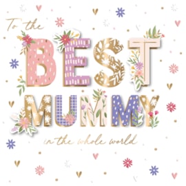 Best Mummy Mothers Day Card (MKKA0140W)