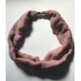 Magnetic Scarf Hearts Grey/taupe/dusky Pink (MM1828)