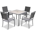 Milano 4 Seat Set With Sling Armchairs (MNO/SET1) Milano 4 Seat Set With Sling Armchairs (MNO/SET1)