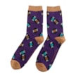 Mr Sparrow Vintage Vinyl Socks Purple Mr Sparrow Vintage Vinyl Socks Purple