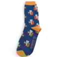 Mr Sparrow Cat Club Socks Navy Mr Sparrow Cat Club Socks Navy