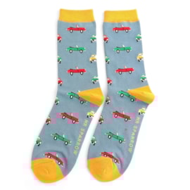Mr Sparrow Classic Cars Socks Denim