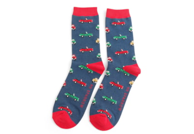 Mr Sparrow Classic Cars Socks Navy Mr Sparrow Classic Cars Socks Navy