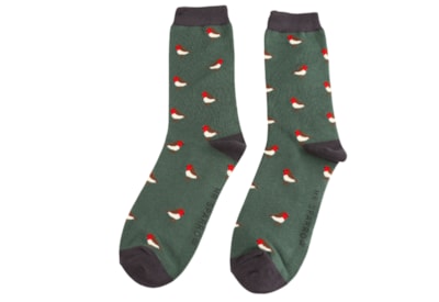 Mr Sparrow Little Robins Socks Green Mr Sparrow Little Robins Socks Green