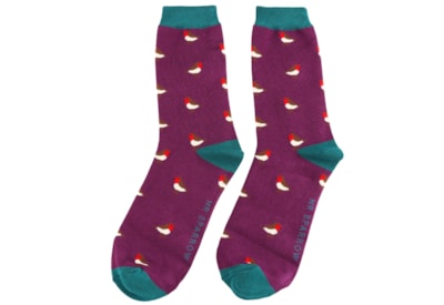 Mr Sparrow Little Robins Socks Purple Mr Sparrow Little Robins Socks Purple