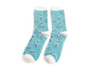 Mr Sparrow Cyclists Socks Duck Egg Mr Sparrow Cyclists Socks Duck Egg