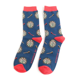 Mr Sparrow Dart Board Socks Navy Mr Sparrow Dart Board Socks Navy