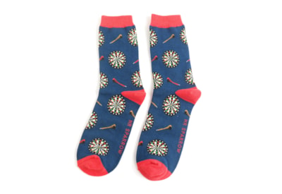 Mr Sparrow Dart Board Socks Navy Mr Sparrow Dart Board Socks Navy