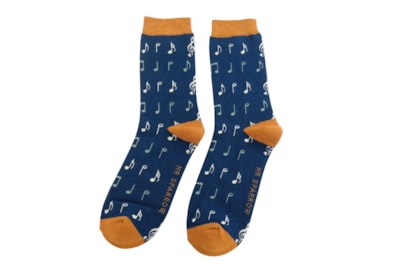 Mr Sparrow Music Socks Navy Mr Sparrow Music Socks Navy