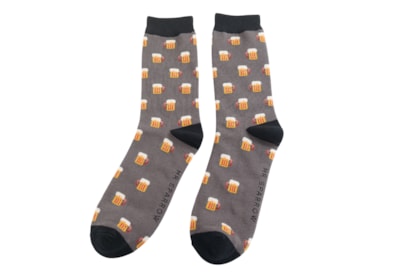 Mr Sparrow Beer Socks Grey Mr Sparrow Beer Socks Grey