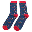 Mr Sparrow Bamboo Socks Sausage Dog Santa Navy Mr Sparrow Bamboo Socks Sausage Dog Santa Navy